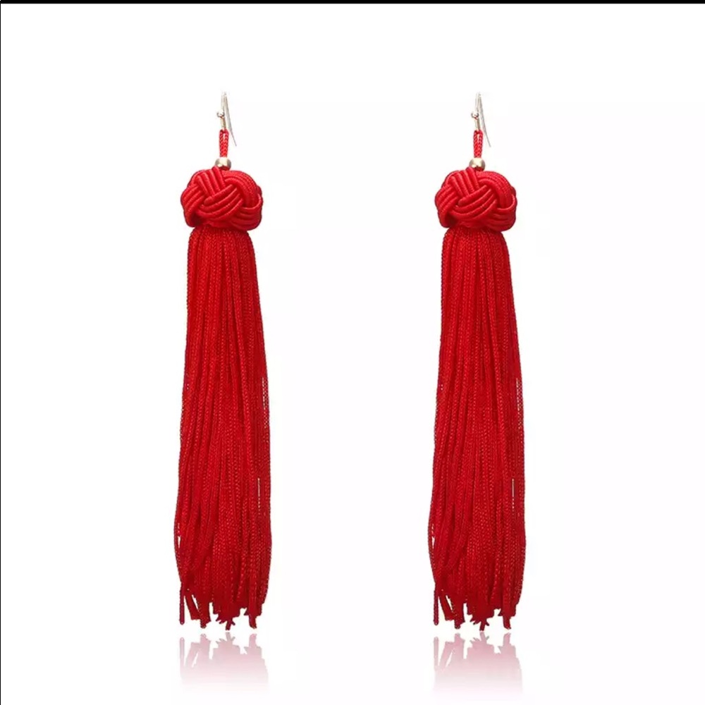 Trending tassel earrings
